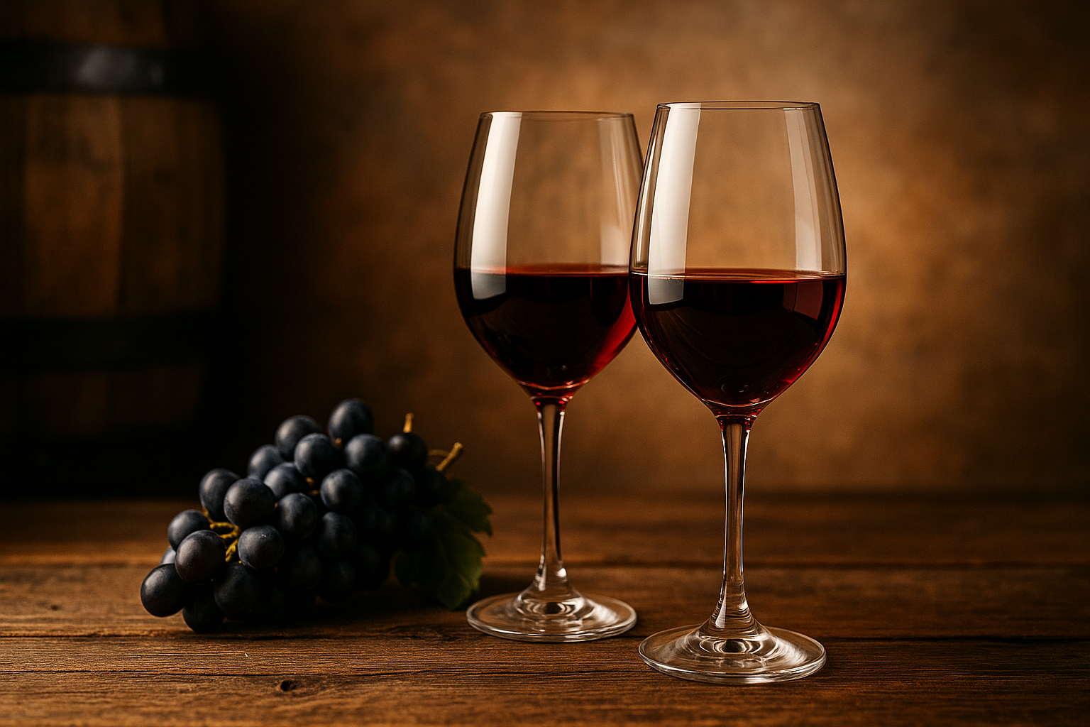 Elegant wine glasses